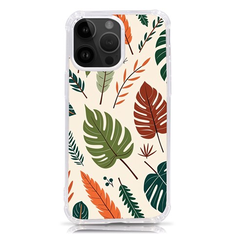 Leaves Autumn iPhone 14 Pro Max TPU UV Print Case from ArtsNow.com Front