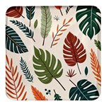 Leaves Autumn Square Glass Fridge Magnet (4 pack)