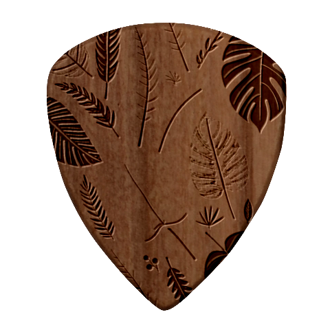 Leaves Autumn Square Wood Guitar Pick Holder Case And Picks Set from ArtsNow.com Pick