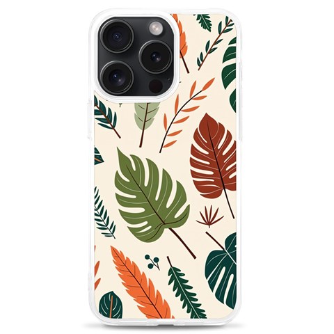 Leaves Autumn iPhone 15 Pro Max TPU UV Print Case from ArtsNow.com Front