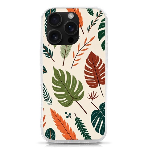 Leaves Autumn iPhone 16 Pro TPU UV Print Case from ArtsNow.com Front