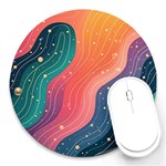 Art Abstract Pattern Round Mousepad