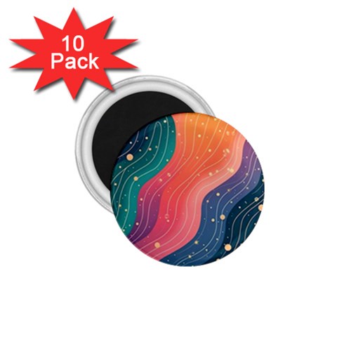 Art Abstract Pattern 1.75  Magnets (10 pack)  from ArtsNow.com Front