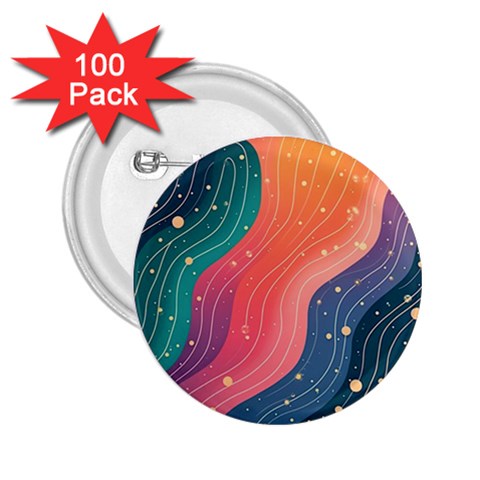 Art Abstract Pattern 2.25  Buttons (100 pack)  from ArtsNow.com Front