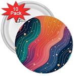 Art Abstract Pattern 3  Buttons (10 pack) 