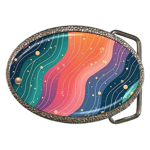 Art Abstract Pattern Belt Buckles from ArtsNow.com Front