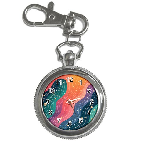 Art Abstract Pattern Key Chain Watches from ArtsNow.com Front