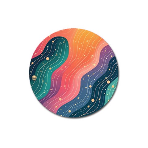 Art Abstract Pattern Magnet 3  (Round) from ArtsNow.com Front