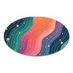 Art Abstract Pattern Oval Magnet