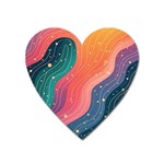 Art Abstract Pattern Heart Magnet