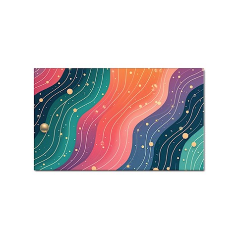 Art Abstract Pattern Sticker Rectangular (100 pack) from ArtsNow.com Front