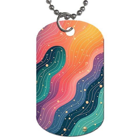 Art Abstract Pattern Dog Tag (Two Sides) from ArtsNow.com Front