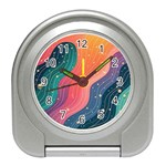 Art Abstract Pattern Travel Alarm Clock