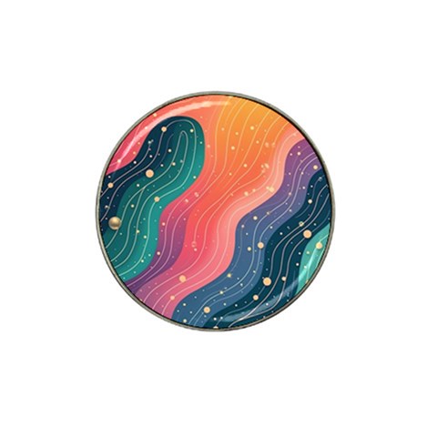 Art Abstract Pattern Hat Clip Ball Marker (4 pack) from ArtsNow.com Front