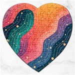 Art Abstract Pattern Jigsaw Puzzle (Heart)