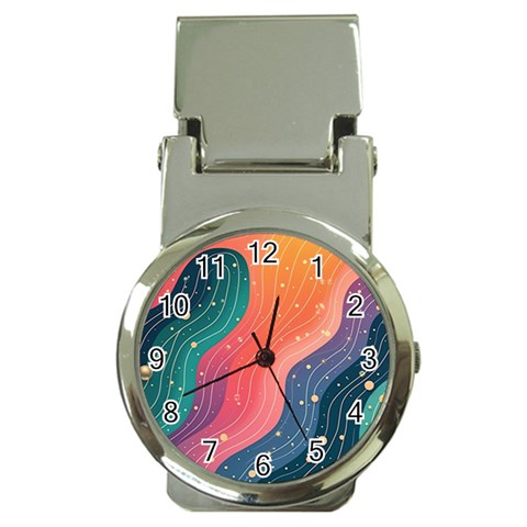 Art Abstract Pattern Money Clip Watches from ArtsNow.com Front