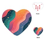 Art Abstract Pattern Playing Cards Single Design (Heart)