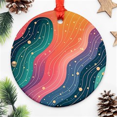 Art Abstract Pattern Round Ornament (Two Sides) from ArtsNow.com Front