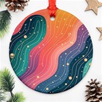 Art Abstract Pattern Round Ornament (Two Sides)