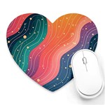 Art Abstract Pattern Heart Mousepad