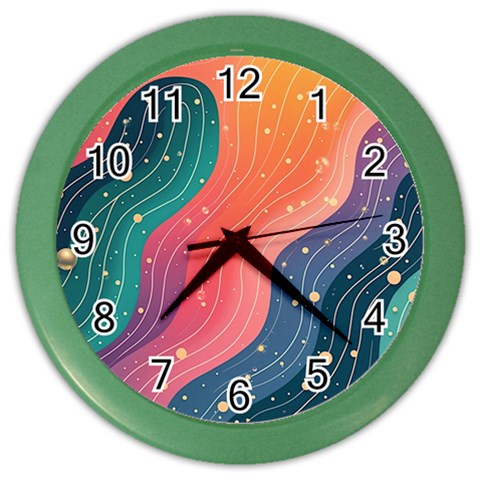 Art Abstract Pattern Color Wall Clock from ArtsNow.com Front