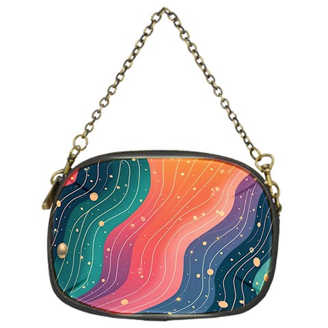 Art Abstract Pattern Chain Purse (One Side) from ArtsNow.com Front