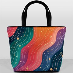 Art Abstract Pattern Bucket Bag from ArtsNow.com Front