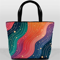 Art Abstract Pattern Bucket Bag from ArtsNow.com Back