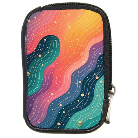 Art Abstract Pattern Compact Camera Leather Case from ArtsNow.com Front