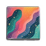 Art Abstract Pattern Memory Card Reader (Square 5 Slot)