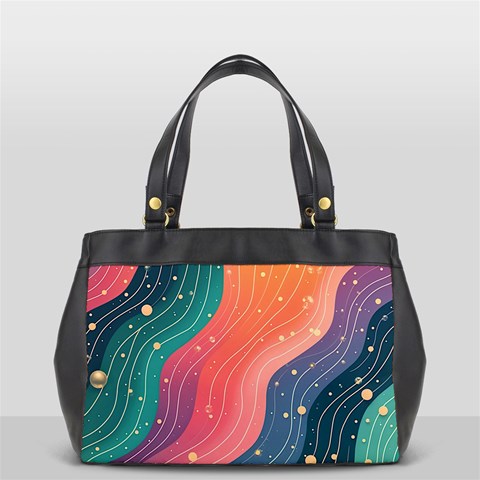 Art Abstract Pattern Oversize Office Handbag from ArtsNow.com Front