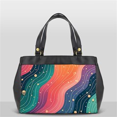 Art Abstract Pattern Oversize Office Handbag (2 Sides) from ArtsNow.com Front