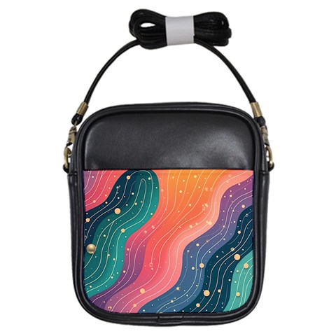 Art Abstract Pattern Girls Sling Bag from ArtsNow.com Front