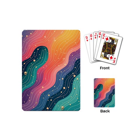 Art Abstract Pattern Playing Cards Single Design (Mini) from ArtsNow.com Back