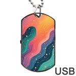 Art Abstract Pattern Dog Tag USB Flash (Two Sides)