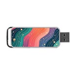 Art Abstract Pattern Portable USB Flash (One Side)