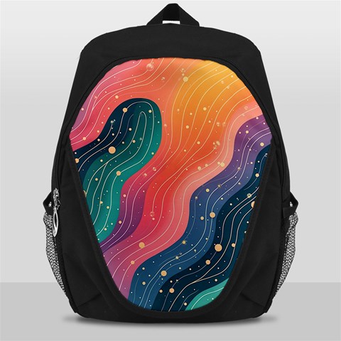 Art Abstract Pattern Backpack Bag from ArtsNow.com Front