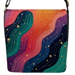 Art Abstract Pattern Flap Closure Messenger Bag (S)