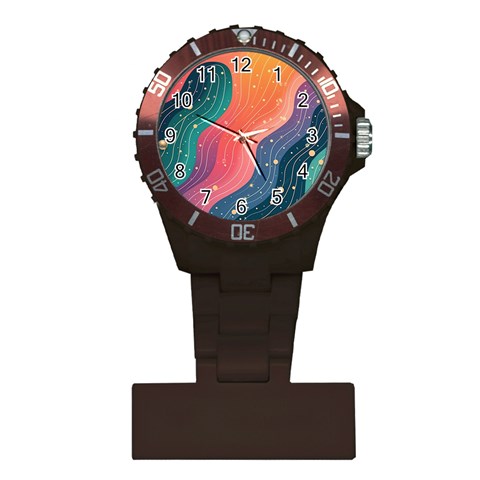 Art Abstract Pattern Plastic Nurses Watch from ArtsNow.com Front