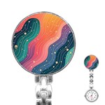 Art Abstract Pattern Stainless Steel Nurses Watch