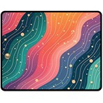 Art Abstract Pattern Two Sides Fleece Blanket (Medium)