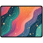 Art Abstract Pattern Two Sides Fleece Blanket (Large)