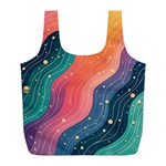 Art Abstract Pattern Full Print Recycle Bag (L)