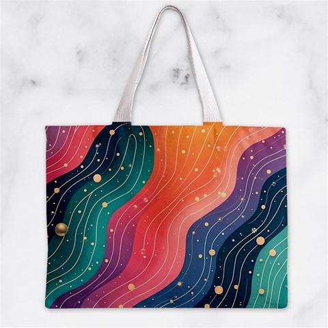 Art Abstract Pattern Zipper Mini Tote Bag from ArtsNow.com Front