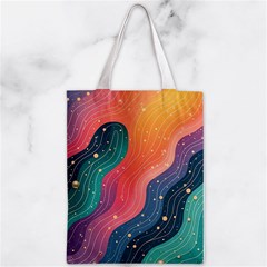 Art Abstract Pattern Zipper Classic Tote Bag from ArtsNow.com Front