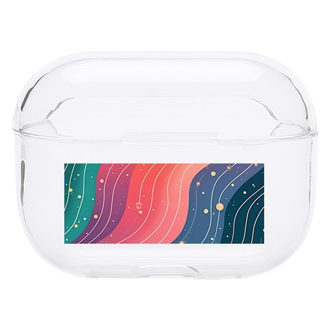 Art Abstract Pattern Hard PC AirPods Pro Case from ArtsNow.com Front