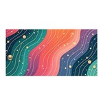 Art Abstract Pattern Satin Wrap 35  x 70 