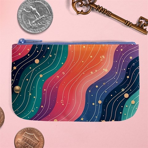 Art Abstract Pattern Large Coin Purse from ArtsNow.com Front