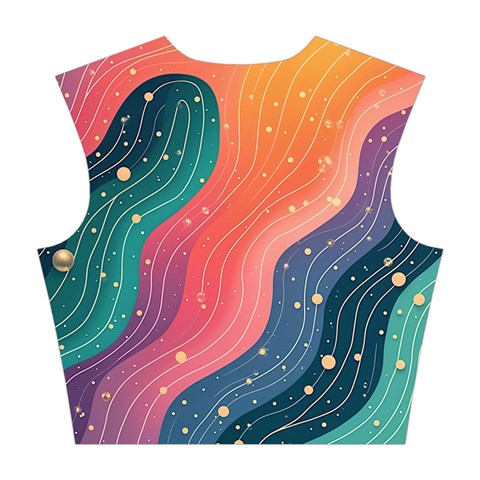 Art Abstract Pattern Cotton Crop Top from ArtsNow.com Back