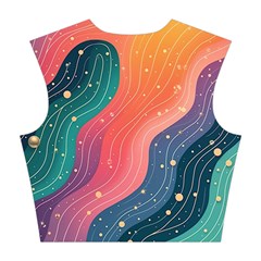 Art Abstract Pattern Cotton Crop Top from ArtsNow.com Back